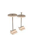 Nordic Simple Small Round Table Simple Coffee Table Leisure Creative Cafe Sales Office Hotel Store Reception Round Table 3d model