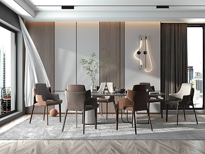 Modern Restaurant 3d model