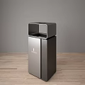 Public Facilities Modern Trash Bins With Various Design Styles And Materials 3d model