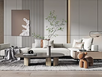 Modern Multiplayer Sofa 3d model