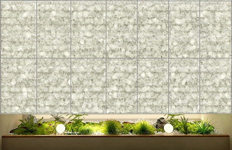 DuPont Paper Light Box DuPont Paper Partition Garden Landscape Plant Pile 3d model