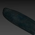 Game Movie Character Wooden Boat Prop With Blue Hull And Interior Seats