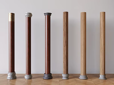 Chinese Style Stone Pier Pillar Stone Drum Wooden Pillar Foundation Stone Chinese Style Pillar Foundation Wooden Pillar 3d model