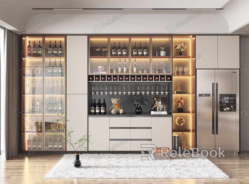 Modern Wine Cabinet model