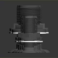 Different Sizes Gray Metal Bolts With White Washers On Dark Smooth Surface