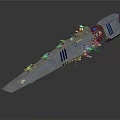 Modern Sleek Water Vessel With Metallic Exterior Streamlined Design And Technical Decks