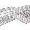 Metal Wire Storage Baskets With Multi Layer Open Design For Closet Organization