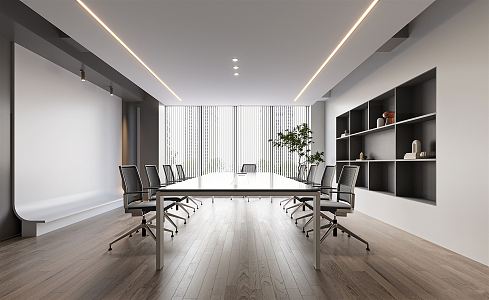 Modern Meeting Room Meeting Table and Chair 3d model