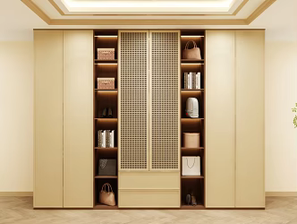 Wardrobe Design Wardrobe Effect Diagram Wardrobe Coat Cabinet Design Coat Cabinet 3d model