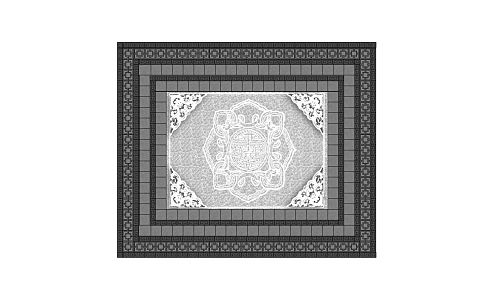 New Chinese-style Floor Tile Ground Paving 3d model