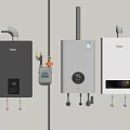 Haier Modern Water Heaters Wall Mounted Home Appliances Multiple Units Design