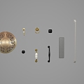 Classical hardware handle 3d model