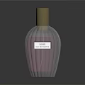 Rose Eau de Parfum Perfume in Transparent Bottle with Golden Cap and Elegant Design