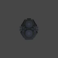 Detailed Sci Fi Spaceship Character In Game And Movie With Military Design