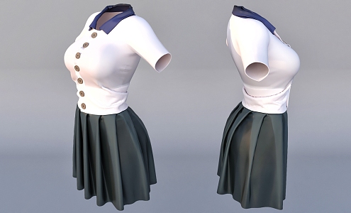 JK Women Clothing Decoration 3d model