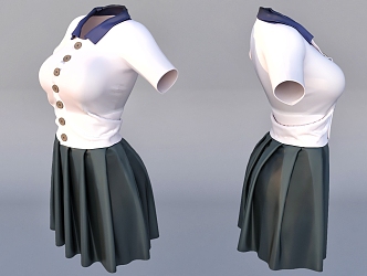 JK Women Clothing Decoration 3d model