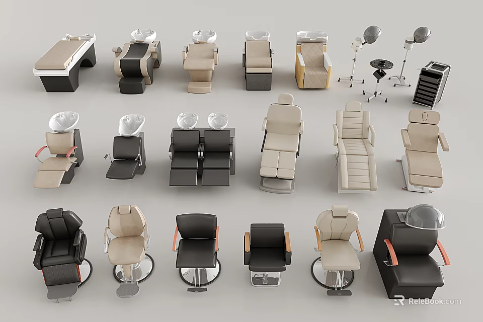 Modern Leisure Chairs With Various Styles Colors And Comfortable Designs For Home Use 3d model 