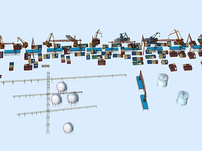 modern container 3d model