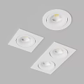 Black And White Recessed Downlights With Square Round Rectangular Designs For Home Lighting