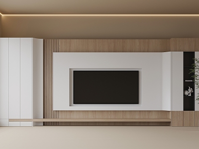 TV background wall TV wall model