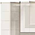 Modern Sheer Layered Curtain Design In Beige For Light Filtering Window Treatment