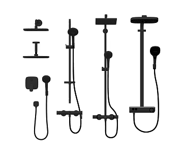 Shower faucet small piece bathroom small piece 3d model