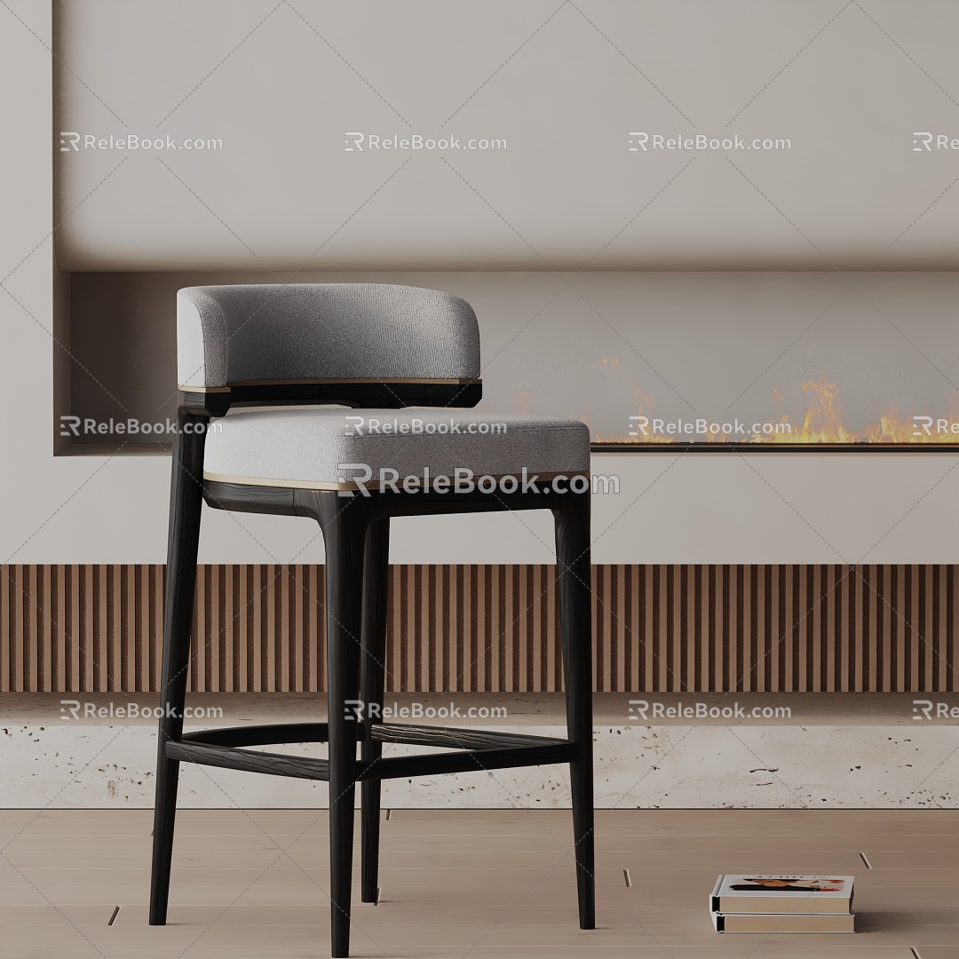 Modern Bar Chair 3d model