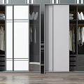Modern Wardrobe Design With Sliding Doors Hanging Clothes And Storage Drawers
