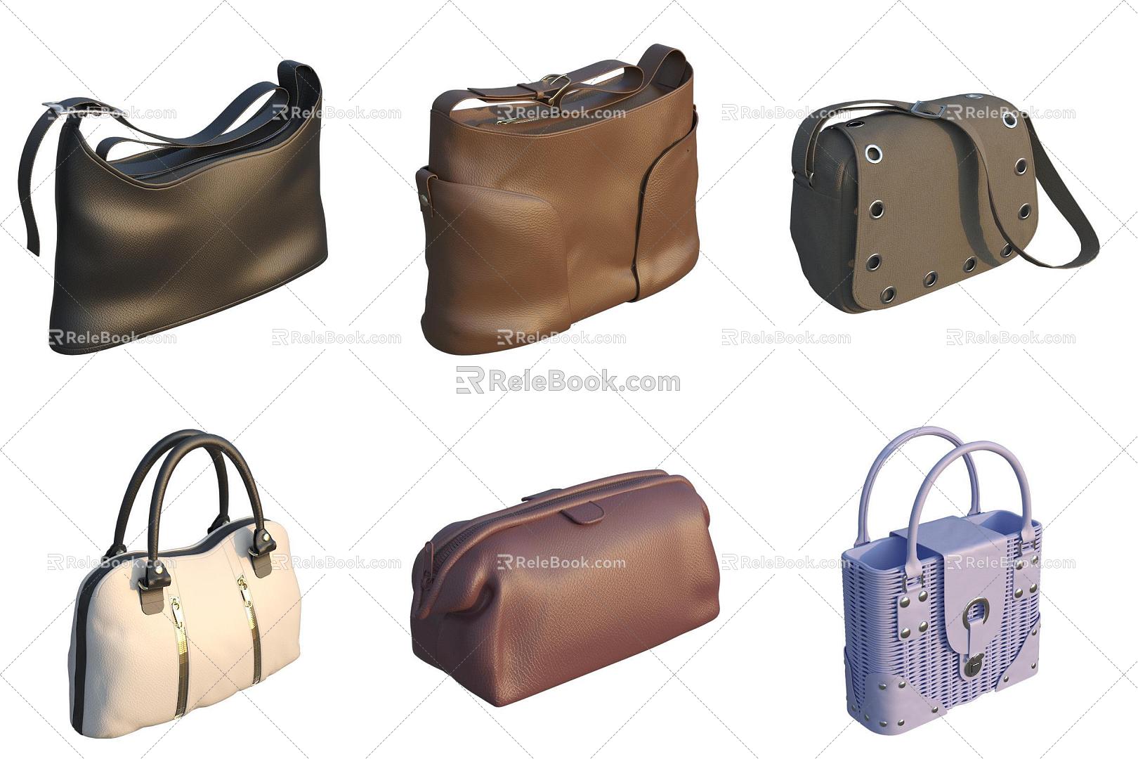 Backpack Leather Bag 3d model