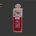 Vintage Jungo Electronic Device Red And White Design With Coin Slot And Number 10 Label