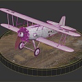 Modern bomber vintage aircraft World War II aircraft 3d model