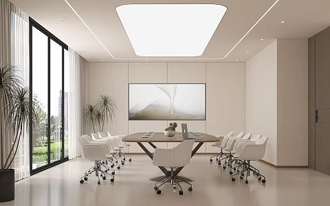 Modern Meeting Room Training Meeting Room Multifunctional Meeting Room 3d model
