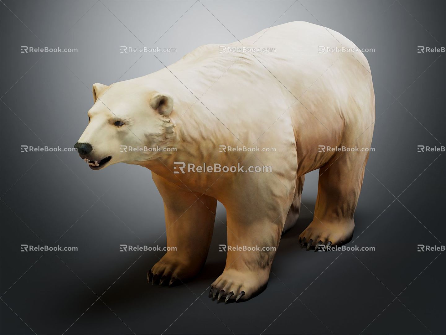 Modern polar bear 3d model