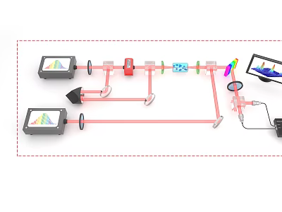 Industrial Equipment System With Pipes Sensors Control Panel And Data Display Components 3d model