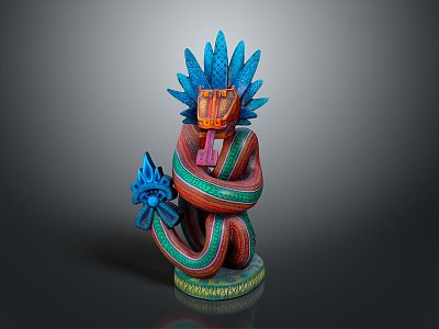 Ruins Relics Maya Ruins Maya Totem Tribal Totem Ancient Ruins Ancient Cultural Relics 3d model