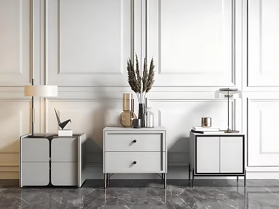 Modern Bedroom Bed Single Double Bed Interior Design Monomer Furniture Material 3d model