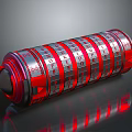 Secure Commercial Combination Lock With Digital Dials And Red Silver Design For Business Security