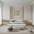 Modern Living Dining Room With White Sofa Round Coffee Table Floor-to-Ceiling Windows And Light Interior