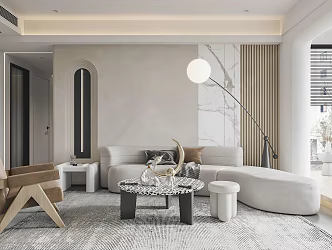 modern living room 3d model