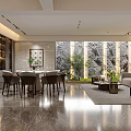 Modern Minimalist U Shaped Kitchen With Dark Gray Cabinets And Marble Tile Interior Design