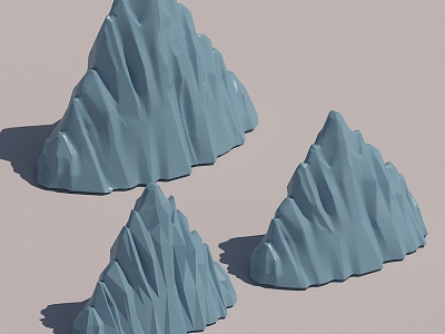 Iceberg Ice Cone Ice Arrow Ice Block Stone Mountain Big Mountain Triangle Mountain Foam Carving Hill Mountain River Earth Pile Stone Pile 3d model