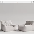 Modern Multiplayer Sofa Lazy Sofa 3d model