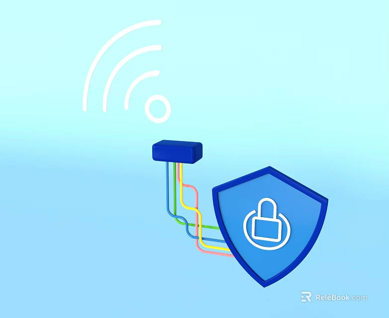 Reliable Commercial Equipment With Wireless Connectivity Secure Lock And Network Cables 3d model