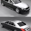 Luxury Black and White Sedan with Silver Alloy Wheels and Premium Exterior Design