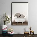 Modern Animal Painting Animal Decorative Painting 3d model