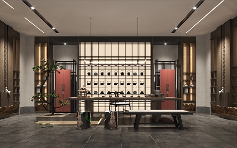 New Chinese Teahouse 3d model