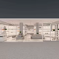 Stylish Shoe Store Exterior Featuring Glass Windows Bright Lighting And Interior Shoe Displays