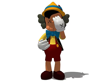 Modern Kaws 3d model