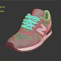 New Balance Gray And Blue Casual Running Shoes With White Laces And Rubber Sole