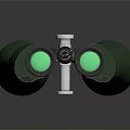 Classic Green Binoculars With Green Lenses For Outdoor Daily Viewing Use